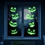 Halloween Decorations 8 Pcs Waterproof PVC Halloween Window Stickers
