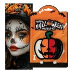 Halloween Face Paint Kit – 5-Color Pumpkin Palette for SFX