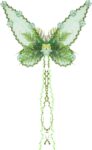 Halloween Forest Fairy Wings for Women Creative Butterfly Wings with 3D Flowers and Leaves Decor for Cosplay