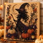 Halloween Ghost Pearl Diamond Art DIY Kit (Witch-2)