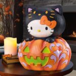 Halloween Hello Kitty Glow-In-The-Dark Jack-O-Lantern Statue By Jim Shore