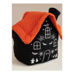Halloween Orange Haunted House Indoor Doorstop (FREE C&C)
