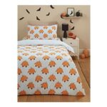 Halloween Pumpkin Microfibre Reversible Duvet Set
