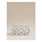 Halloween Silver Boo Balloon Indoor Sign