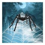 Halloween Spider Webs 200 and 59 with Giant Fake Spider