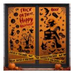 Halloween Window Decals & 30ft Caution Tape Set