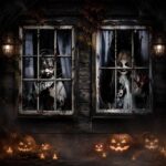 Halloween Window Decorations, 2PCS Clown / Child Ghost Window Hanging Cloth with Strings – Sold by UAVAUI / FBA