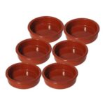 Handmade Clay Spanish Tapas Cazuelas Serving Bowls Set of 6