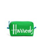Harrods Cotton Logo Cosmetics Bag – Green