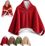 Heated Cape for Women, Portable Heated Blanket Cordless