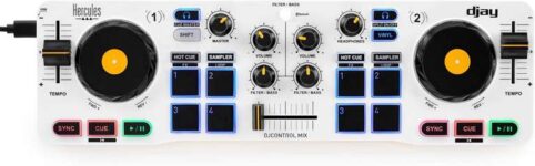 Hercules DJControl Mix – Compact Wireless DJ Controller for iOS & Android