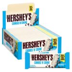 Hersheys Cookies n Crème, White Chocolate Flavour with Cookie, 24x40g