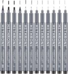 Hethrone Hand Lettering Pens, Calligraphy Pens and Black Calligraphy Set for Beginners Writing, Signature, Illustration Design and Drawing (12 Sizes)