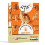 HiLife Mature Wet Cat Food for Senior Cats, Chicken Terrine in Jelly, Complete Senior Cat Food Pouches (£4.97 / £4.45 max S&S)
