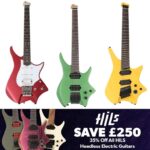 Hills Headless Guitar Sale – Various Models and Specs From £219-£399 Each Soft Case