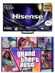 Hisense U7S Pro 55 4K UHD MiniLED Smart TV – 55U7STUK PRO – Free GTA 6 w/code – Claim Xbox Controller & 1 Month Game Pass