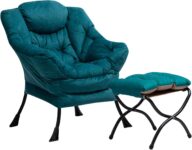 HollyHOME Armchair with Footstool Comfy Chairs Living Room Reading Chair