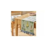 Home Floral Stripe Table Runner
