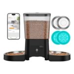 HoneyGuaridan 5G WiFi Automatic Cat Feeder, 3.5L, for 2 Cats