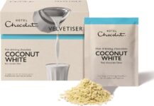 Hotel Chocolat Coconut-White Hot Chocolate Sachets – Luxury Chocolate Flakes – Pack of 10 Single-Serve, 310g – Suitable for Vegetarians