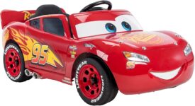 Huffy Disney Cars Lightning McQueen Electric Ride On Car – 6v Battery Powered Motorised Car Fun Sounds Lights, Red