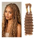 Humistwbiu Deep Wave Brazilian Unprocessed Hair Bulk No Weft 20in