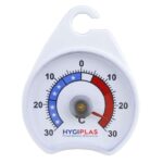 Hygiplas Fridge Freezer Dial Thermometer with Hook, -30C to 30C J226 Colour-coded (£2.37 / £2.12 max S&S)