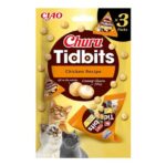 INABA Churu Tidbits Chicken Recipe: Soft Cat Treats 3x12g – £1.96 S&S
