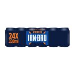 IRN-BRU ZERO Sugar Soft Drink – 24 X 330ml Cans
