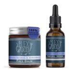 Ilex Wood Frankincense Bergamot Skincare Set: Cream and Serum