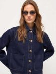 Indigo Stitched Boxy Co Ord Denim Jacket (Possible Extra 10% Off With Member Points Scheme) – Free C&C