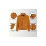 Infinity Leather Bryne Suede Harrington Biker Jacket – Tan