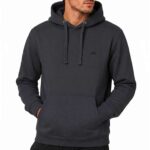 Iron Mountain Mens Fleece Pullover Hoodie Cotton Blend, Charcoal Marl, M – Various Colours