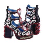 Irregular Choice off with His Head Black Ankle Boots