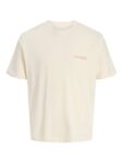 JACK & JONES Mens Jorbillyburg Photo Tee SS Crew Neck, Antique White, L