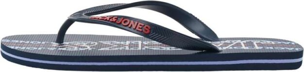 JACK & JONES Mens Logo 2.0 Flip Flops – Blazer Navy, Size 8/9 UK