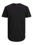 JACK & JONES Plus Size T-Shirt Longline fit Short Sleeves (Black, EU 3XL / US 1XL) – Like New – Sold By Amazon Resale (Discount At Checkout)