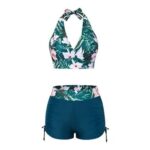 JASAMBAC High Waisted Bikini Set with Halter Top