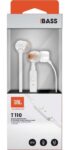 JBL Tune 110 Wired In-Ear Headphones with JBL Pure Bass Sound and Microphone – White (£3.80 / £3.40 max S&S) – Early Prime Deal