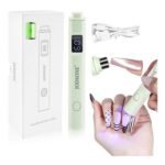 JODSONE Mini Nail Lamp with Magnet LCD Display, Rechargeable, UV/LED