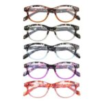 JOLISU Reading Glasses 5-Pack Blue Light, Spring Hinge, 1.75