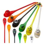 JOYIN 6-Piece Halloween Egg-and-Spoon Race Set with Eyeball Spoons