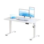 JUMMICO Electric Standing Desk, Height Adjustable, 120×60 Cm, White