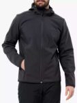 Jack Wolfskin Bornberg Mens Softshell Jacket, Black
