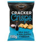 Jacobs Cracker Crisps Salt & Balsamic Vinegar 150g. (£0.95 / £0.82 max S&S) at checkout
