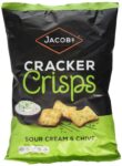 Jacobs Cracker Crisps Sour Cream and Chive Snacks Sharing Bag 150g