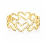 Jadore Heart Ring – Gold, Silver or Rose Gold