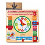 Jaques of London Learning Kids Weather Calendar Clock, Wooden Toy
