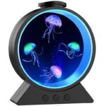 Jellyfish Lamp for Sleep Anxiety Calming Night Light for Bedroom (Black) Sold by Eyesound / FBA
