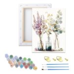 Jiqinsiye Paint by Number Kit with Frame Landscape on Canvas